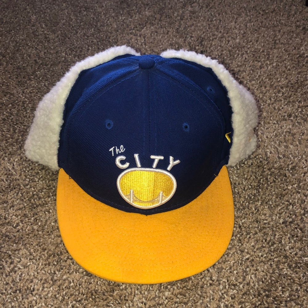 Golden State Warriors Hardwood Classics Fitted New Ear Hat